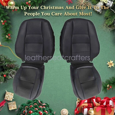 Black For 2008-2014 Mercedes Benz C-Class Front Top or Bottom Seat Cover - New Foto 1 de 2
