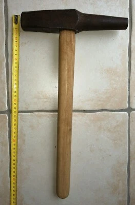 OLD TOOL Outil ancien Marteau Poinçon de Forgeron 2,4 KILOS forgé travail métal  - Photo 1/4