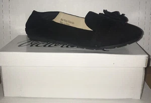 Victoria K Women's Bow-Accent Round-Toe Slip-On Loafer Black US 6 - Picture 1 of 6