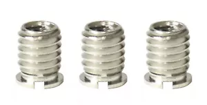 Confezione da 3 - adattatore filettato 1/4 di pollice su 3/8 pollici, 1/4" su 3/8" - lunghezza 12 mm - Foto 1 di 4