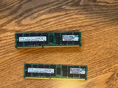 HP 647653-081 647901-B21 16GB 2RX4 PC3L -10600R-9 SERVER MEMORY - Image 1 of 2