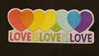 Love Is Love Is Love Tęcza LGBTQ Gej lesbijki BI Trans Queer Haftowana naszywka