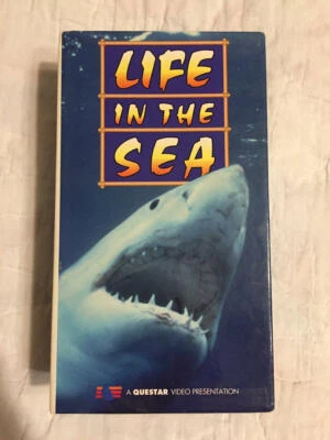 1995 VHS Movies LIFE IN THE SEA Questar Video 2 Tape Set Predators & Mammals - Image 1 of 4