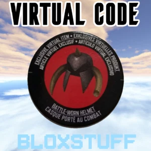 Battle-Worn Helmet ROBLOX - Virtual Toy Code Sent in Inbox Action  - Bild 1 von 2