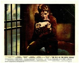 The Man On The Eiffel Tower Original Lobby Card Burgess Meredith 1949