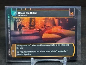 Star Wars 2002 Juego de cartas coleccionables Attack of the Clones Foil #70 Chase The Villain - Imagen 1 de 2