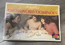Vintage Scrabble Crossword Dominoes Word Game Family 1975 Selchow Righter NEW