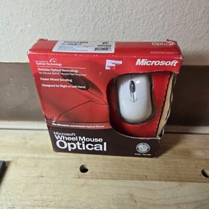 NEW Microsoft Wheel Mouse Optical Mouse PC/MAC USB PS2 X08-71117A Vintage Sealed - Picture 1 of 2