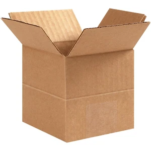 25 6" X 4" X 4" Multi-Depth Corrugated Boxes - Picture 1 of 12