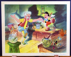 Jumbo lobby card "From Walt Disney's PINOCCHIO" 16x13" on light cardboard - Bild 1 von 1