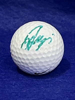 Pelota de golf Nike 2010 Ryo Ishikawa hermosa verde firmada Arnold Palmer Inv Foto 1 de 3
