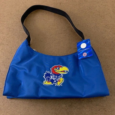 University Of Kansas KU Jayhawks Women's Blue Officially Licensed Purse NWT Cover
