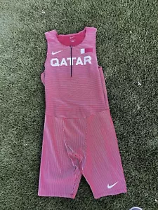 Men's Nike Elite Pro QATAR Track & Field Singlet Speed Suit CI8902-611 Size M - Picture 1 of 6