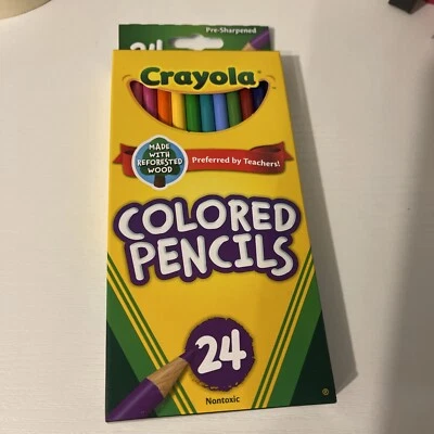 Crayola 68-4024 Long Colored Pencils - Pack of 24 - Image 1 of 2