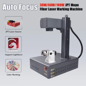 Máquina grabadora de metal de marcado láser de fibra Mopa JPT M7 enfoque automático 30 W/60 W/100 W - Imagen 1 de 17