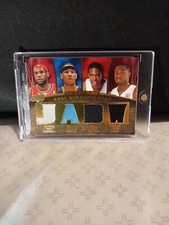 2007-08 LeBRON JAMES/DWYANE WADE/CARMELO/BOSH UD PREMIER RARE REMNANTS QUAD #/25