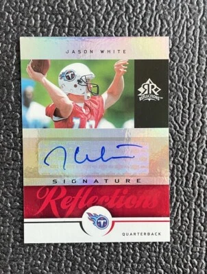 🔥JASON WHITE 2005 UD REFLECTIONS AUTOGRAPH ROOKIE REFRACTOR!🔥SOONERS HEISMAN! - Image 1 of 2