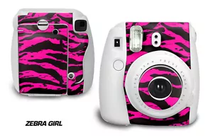 Individueller Skin Aufkleber Wrap Abziehbild für Fujifilm Instax Mini 8 Sofortbildkamera Zebra - Bild 1 von 1