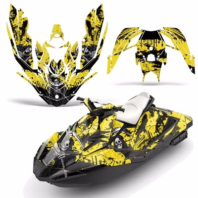 Graphic Stickers Decals for Sea-Doo Bombardier Spark 2UP 2014-2016 REAPER2 Y - Изображение 1 из 3