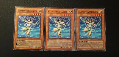 Yu-Gi-Oh! 3x Elementarmagier, RDS-DE013, Common, 1. Auflage, Deutsch, Near Mint - Bild 1 von 4