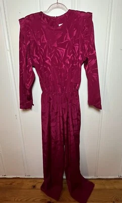 Mono Vintage Talla 11/12 Fucsia Años 80 90 Hecho en EE. UU. *ENVÍO RÁPIDO* Foto 1 de 4