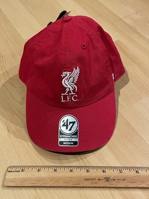 Liverpool Football Club L.F.C. Gorra gorra con logotipo bordado 47 roja nueva sin etiquetas mediana Foto 1 de 4
