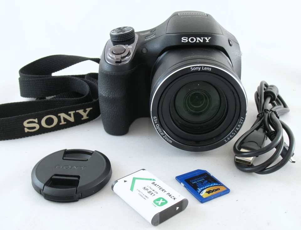 Sony Cyber-Shot DSC-H400 20.1MP CCD Digital Bridge Camera 63x Zoom +16GB SD Card - Image 1 of 4