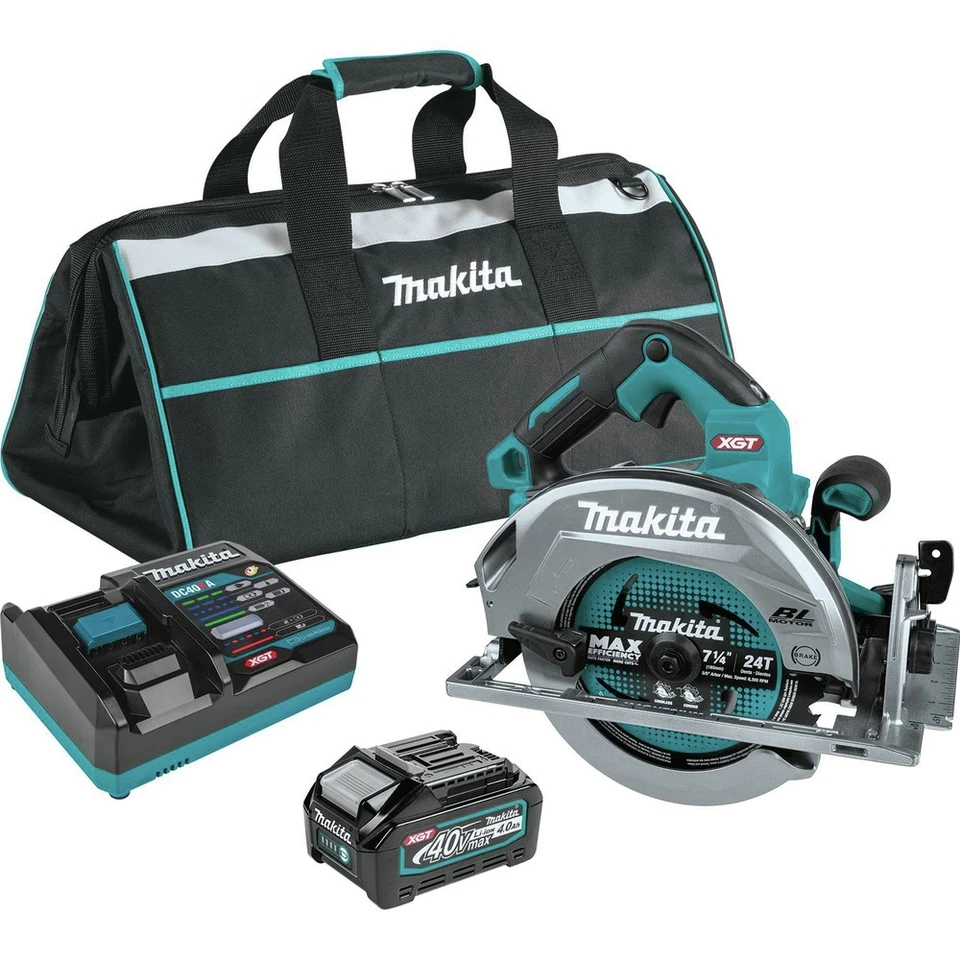 Makita GSH01M1 40V max XGT Li-Ion 7-1/4" AWS Capable Circular Saw Kit (4 Ah) New - Image 1 of 4