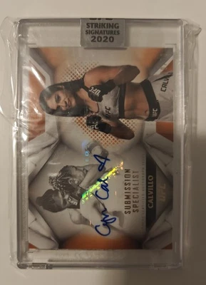 2020 Topps UFC Striking Signatures Orange Cynthia Calvillo Auto /50 #SUS-CC - Image 1 of 2