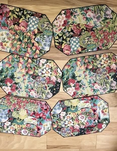 6er Set Markenlos Cottagecore Tischset Wendbar Baumwollmischung 18,5" X 13" - Bild 1 von 7