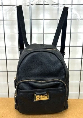 CALVIN KLEIN Black Pebble Leather Backpack Women's - Pre-Owned - Image 1 of 4