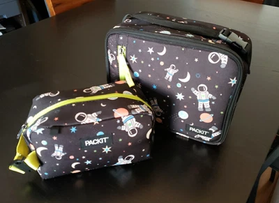 Packit Foldable Freezable Lunch Bag Box & Snack Bag Bundle - Image 1 of 4