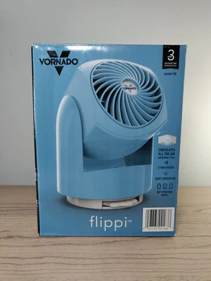 Vornado Flippi V6 2-Speed Air Circulating Personal Blue Mini Office Desk Fan - Image 1 of 4