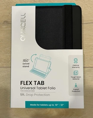 Quikcell Flex Tab Universal Tablet Folio for Tablets Up To 10”-12” New in Box - Image 1 of 3