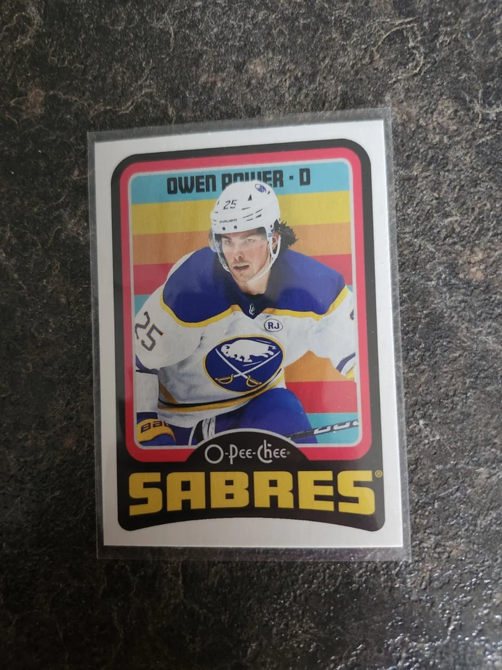 2024-25 O-Pee-Chee Retro Base Owen Power Card# 445 - Image 1 of 2