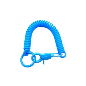 Colorful Lobster Clasp ID Card Holder Lanyard Keyring Anti-lost Spring Rope_W - Picture 1 of 24