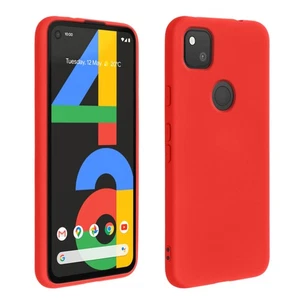 Coque Google Pixel 4A Silicone Semi-rigide Finition Soft Touch rouge - Photo 1 sur 6