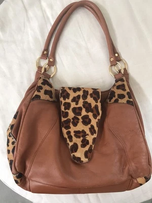 BOLSO DE HOMBRO HOLGADO HOBO PIEL ESTAMPADO ANIMAL CARLOS FALCHI MEDIANO Foto 1 de 4