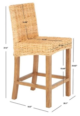 TABURETE MOSTRADOR SAFAVIEH TOBIE RATÁN, Precio rebajado 2172772228 BST6501A Foto 1 de 4