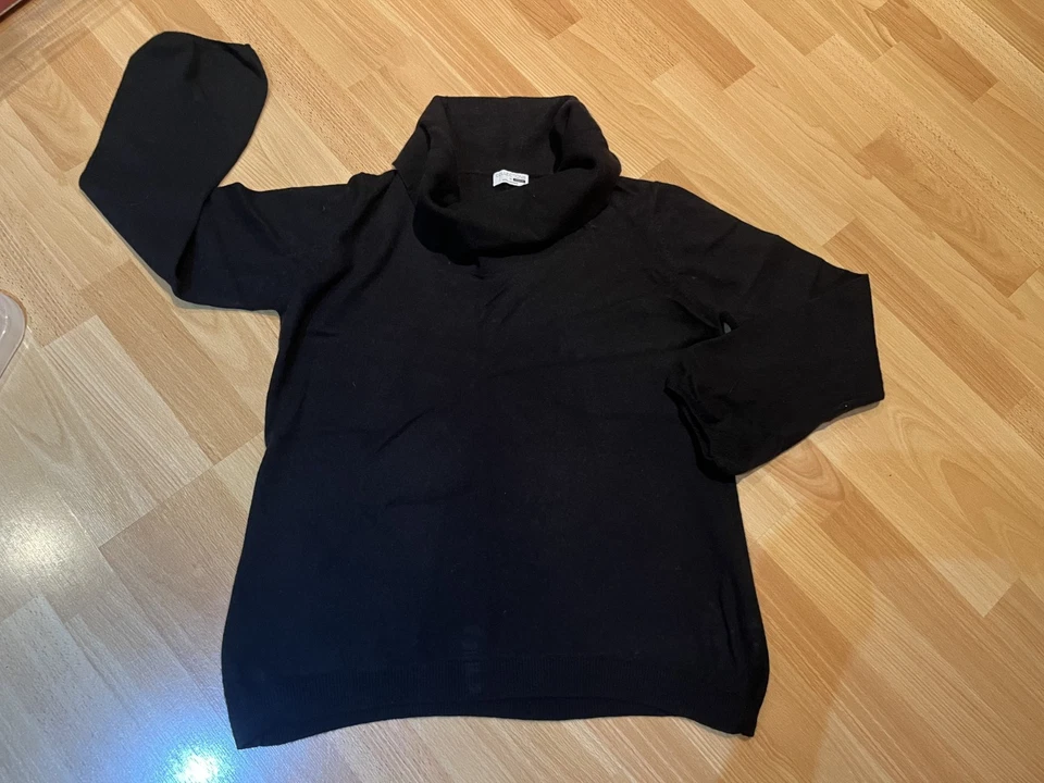 GEORGE PURE CASHMERE BLACK COWL NECK JUMPER SIZE 20 - Image 1 of 1