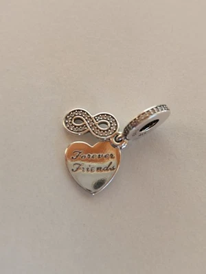 Pandora Forever Friends Heart Dangle Charm (791948CZ) - Bild 1 von 4