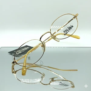 VINTAGE Jean Paul Gaultier RARITY Eyewear Frame 55-3172 Gold Plated  48/19  140 - Picture 1 of 2