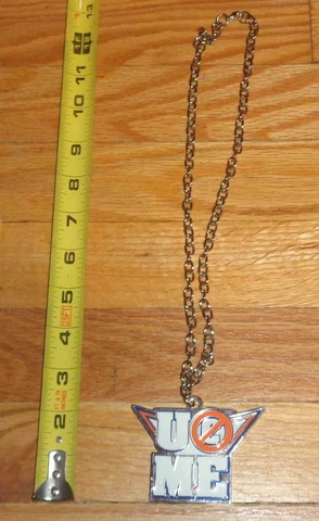 2010 WWF WWE John Cena U can't see me logo Necklace Pendant Wrestling Cover