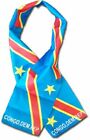 Democratic Congo Country Lightweight Flag Printed Knitted Style Scarf 8"x60"