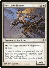 FOIL Kor Line-Slinger | MtG Magic Rise of the Eldrazi | English | Near Mint