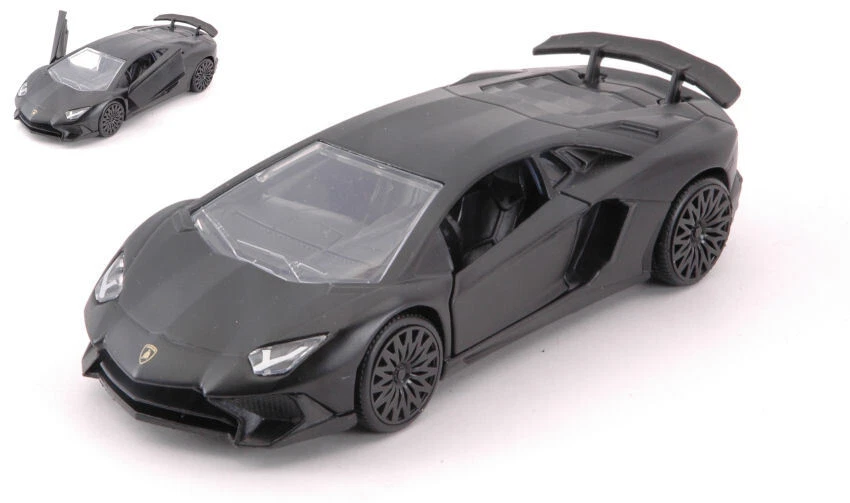 Jada Toys LAMBORGHINI AVENTADOR SV MATT BLACK cm 12,5 - Immagine 1 di 1