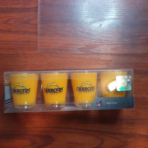 NFL San Diego Chargers 4 piece insulated shotglass Cover