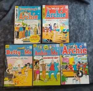 Lotto di 5 fumetti Archie 1968-1971 accettabili a buoni - Foto 1 di 7