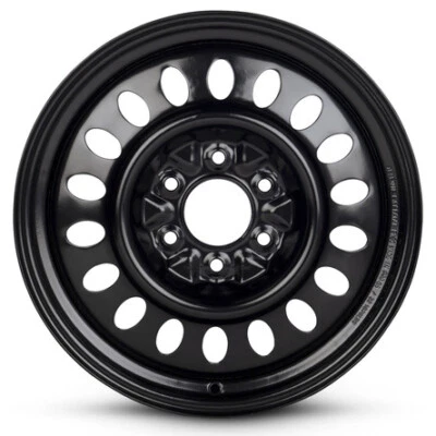 New Wheel For 2002-2009 Chevrolet Trailblazer 17 Inch Black Steel Rim - Image 1 of 4