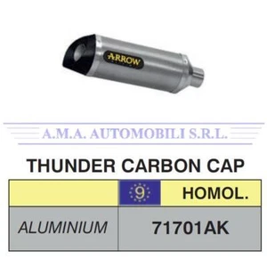 Terminale Street Thunder alluminio fond. carby Yamaha YZF R6 2008 2009 2010 2011 - Foto 1 di 6